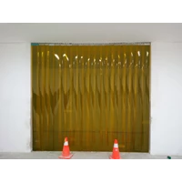 pvc plastic curtain orange